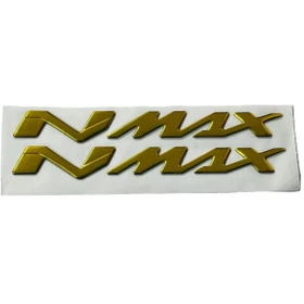 آرم بدنه طلایی برجسته موتور سیکلت NMAX