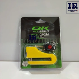 قفل دیسک سایز بزرگ 10mm برند OK زرد